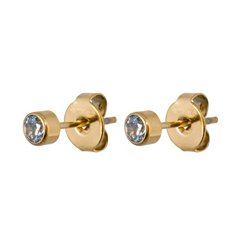 Пусеты Fiore Luna Cubic zirconia Ske Blue, SWE0128 SB G